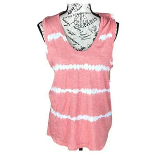 Caslon Tie dye v-neck sleeveless tank top- M